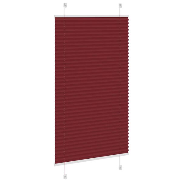 vidaXL Store plissé rouge bordeaux 80x100 cm largeur du tissu 79,4 cm