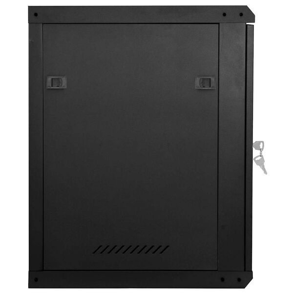 vidaXL Armoire r&eacute;seau avec stockage Noir 53 x 60 x 60 cm Acier