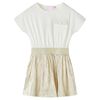 Robe enfants &agrave; manches courtes &eacute;cru 92