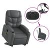 vidaXL Fauteuil inclinable de massage &eacute;lectrique gris similicuir