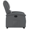 vidaXL Fauteuil inclinable Gris Similicuir