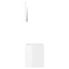 vidaXL Ensemble de meubles de salle de bain 2 pcs Blanc brillant