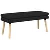 vidaXL Banc &agrave; double couche Noir 110 x 40 x 47 cm Tissu
