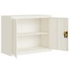 vidaXL Classeur blanc 90x40x110 cm acier