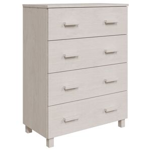 vidaXL Buffet HAMAR Blanc 79x40x103,5 cm Bois massif de pin