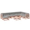 vidaXL Salon de jardin 9 pcs avec coussins sapin de douglas solide