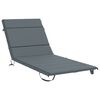 vidaXL Coussin de transat GEMERT 100 % polyester Bleu 200 x 80 x 3 cm