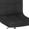 vidaXL Tabouret de bar pivotant Noir Tissu