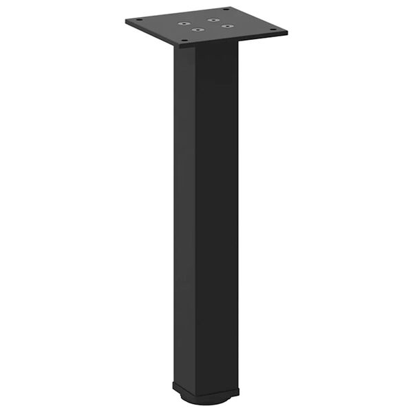 vidaXL Pieds de table basse 4 pi&egrave;ces Noir 30-32 cm Acier