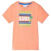 T-shirt pour enfants orange néon 92