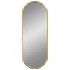 vidaXL Miroir mural Dor&eacute; 40x15 cm Ovale