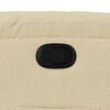 vidaXL Fauteuil inclinable Cr&egrave;me Tissu