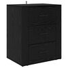 vidaXL Cabinet de chevet Chêne noir 50 x 36 x 60 cm Bois d'ingénierie