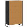 vidaXL Biblioth&egrave;que Ch&ecirc;ne noir 68 x 30 x 108.5 cm Bois d'ing&eacute;nierie