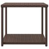 vidaXL Table d'appoint marron 55x45x49 cm r&eacute;sine tress&eacute;e