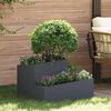 vidaXL Cache-pot de jardin Anthracite 60 x 60 x 50 cm