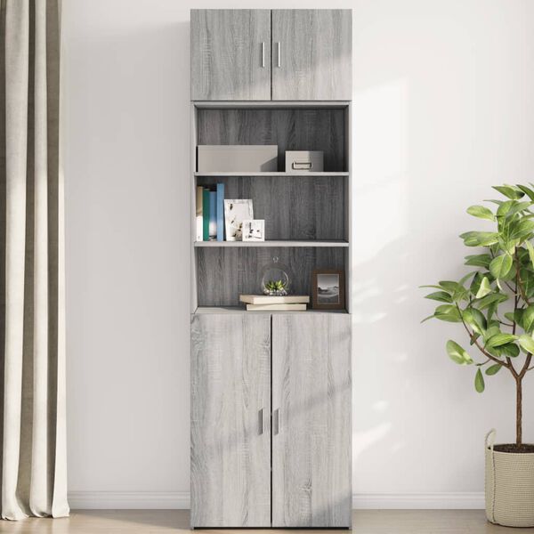 vidaXL Armoire murale sonoma gris 70x42,5x40 cm bois d'ingénierie