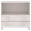 vidaXL Buffet HAMAR Blanc 85x35x80 cm Bois massif de pin