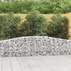 vidaXL Paniers &agrave; gabions arqu&eacute;s 6 pcs 400x30x60/80 cm Fer galvanis&eacute;