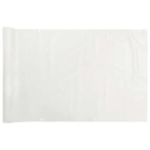 vidaXL &Eacute;cran d'intimit&eacute; de balcon blanc 400x120 cm PVC