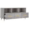 vidaXL Meuble TV sonoma gris 102x36x50 cm bois d'ing&eacute;nierie