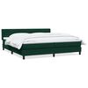 vidaXL Sommier &agrave; lattes de lit et matelas vert fonc&eacute; 180x210cm velours