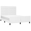 vidaXL Cadre de lit sans matelas blanc 140x190 cm similicuir
