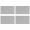 vidaXL Nez de marche 4 pc 50 x 30 cm Argent&eacute; Aluminium Rectangulaire