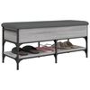 vidaXL Banc à chaussures sonoma gris 102x42x45 cm bois d'ingénierie
