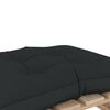 vidaXL Repose-pied palette de jardin avec coussin anthracite bois