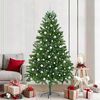 vidaXL Sapin de No&euml;l avec 300 LED avec support Vert 210 cm PE