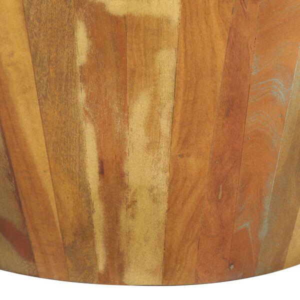 vidaXL Table basse Ø65x31 cm Bois de récupération massif