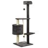 vidaXL Arbre &agrave; chat avec griffoirs en sisal Gris fonc&eacute; 120 cm