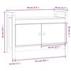 vidaXL Banc d'entr&eacute;e 80x40x60 cm Bois de pin massif