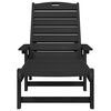 vidaXL Transat Noir 73.5 x 92 x 90 cm HDPE