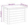 vidaXL Bo&icirc;te de rangement Naturel 80 x 44,5 x 57,5 cm Pin&egrave;de impr&eacute;gn&eacute;e