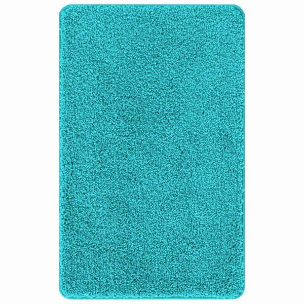 vidaXL Tapis de bain antid&eacute;rapant Turquoise 60 x 90 cm PP