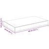 vidaXL &Eacute;tag&egrave;re murale flottante Blanc brillant 40x23x3,8 cm MDF