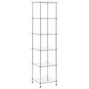 vidaXL &Eacute;tag&egrave;re 6 niveaux Transparent 40x40x160 cm Verre tremp&eacute;