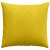 vidaXL Coussins de canapé 2 pcs Jaune 50 x 50 cm