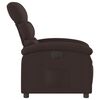 vidaXL Fauteuil inclinable &eacute;lectrique Marron fonc&eacute; Tissu