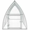 vidaXL Cage pour poules argenté 300x105x120 cm acier galvanisé