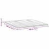 vidaXL Surmatelas Blanc 200 x 200 x 3,5 cm Tissu en Tricot