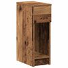 vidaXL Tables de chevet avec tiroir 2 pcs vieux bois 20x36x60 cm