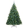 vidaXL Sapin de No&euml;l artificiel avec 300 LED Vert 210 cm PE et PVC