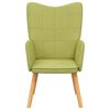 vidaXL Chaise de relaxation Vert Tissu