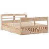 vidaXL Cadre de lit sans matelas 135x190 cm bois de pin massif