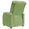 vidaXL Fauteuil électrique de massage Vert clair velours