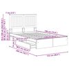 vidaXL Lit de Rangement Ch&ecirc;ne Sonoma 120 x 190 cm Bois d'ing&eacute;nierie
