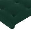 vidaXL T&ecirc;tes de lit Vert fonc&eacute; 160x5x78/88 cm Velours